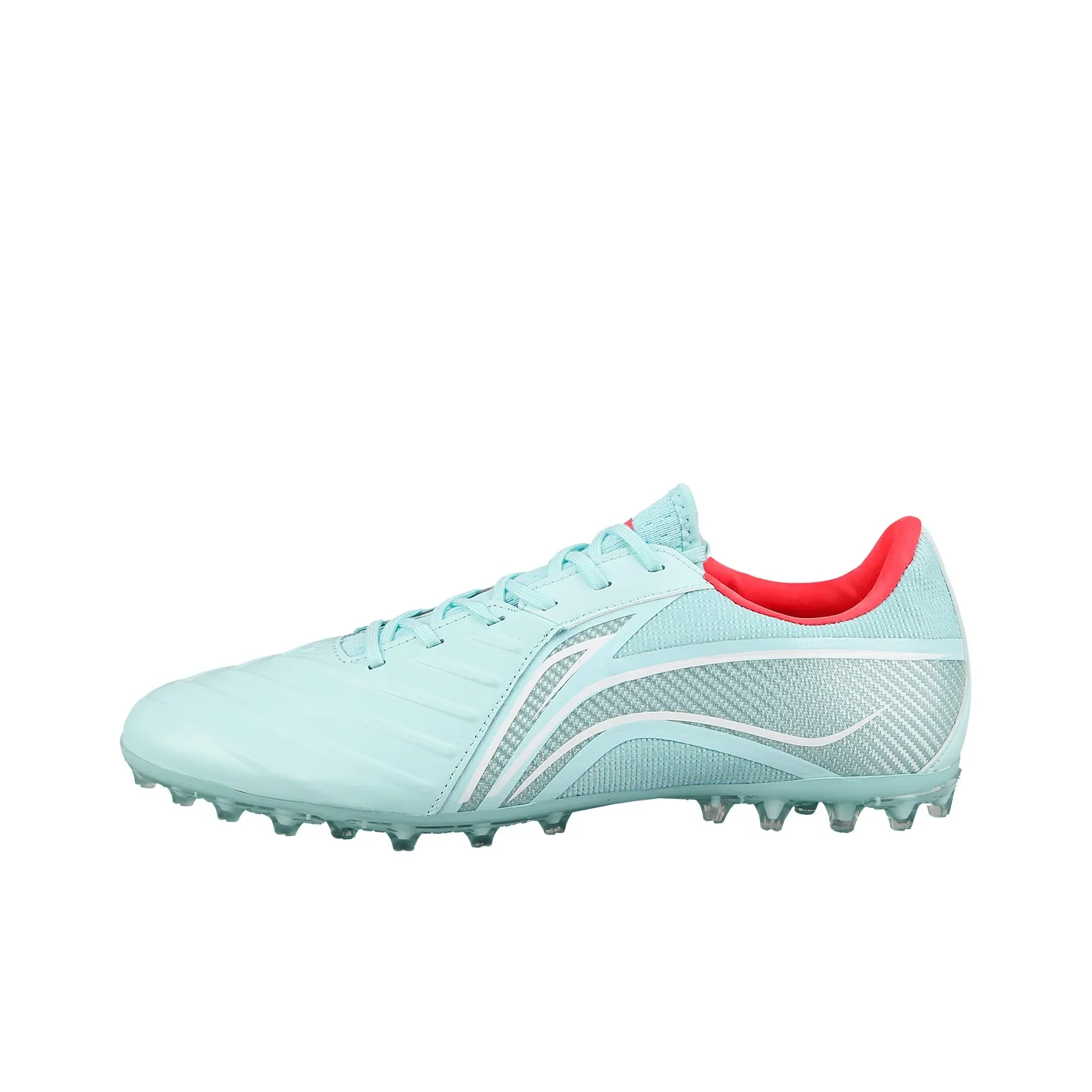 LiNing Jin TF Turf Artificial Ground Shock Absorbers With Slip Resistant Features Soccer Shoes Men's Island Blue