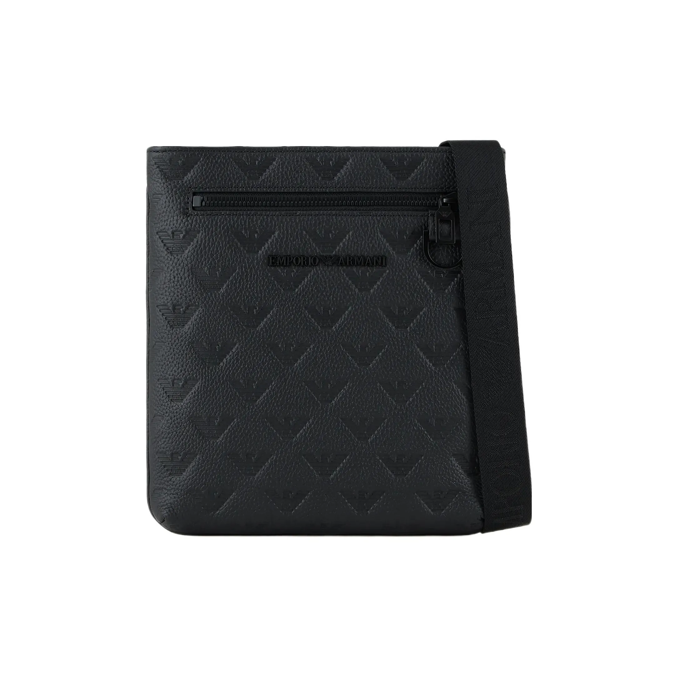 EMPORIO ARMANI Сумка через плечо из коровьей кожи мужская черная