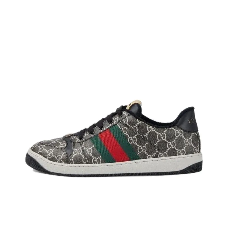 gucci New Screener 'GG Supreme Black Grey'