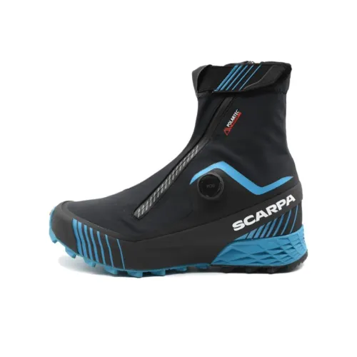 SCARPA Беговые кроссовки Высокие Черные и Синие Мужские