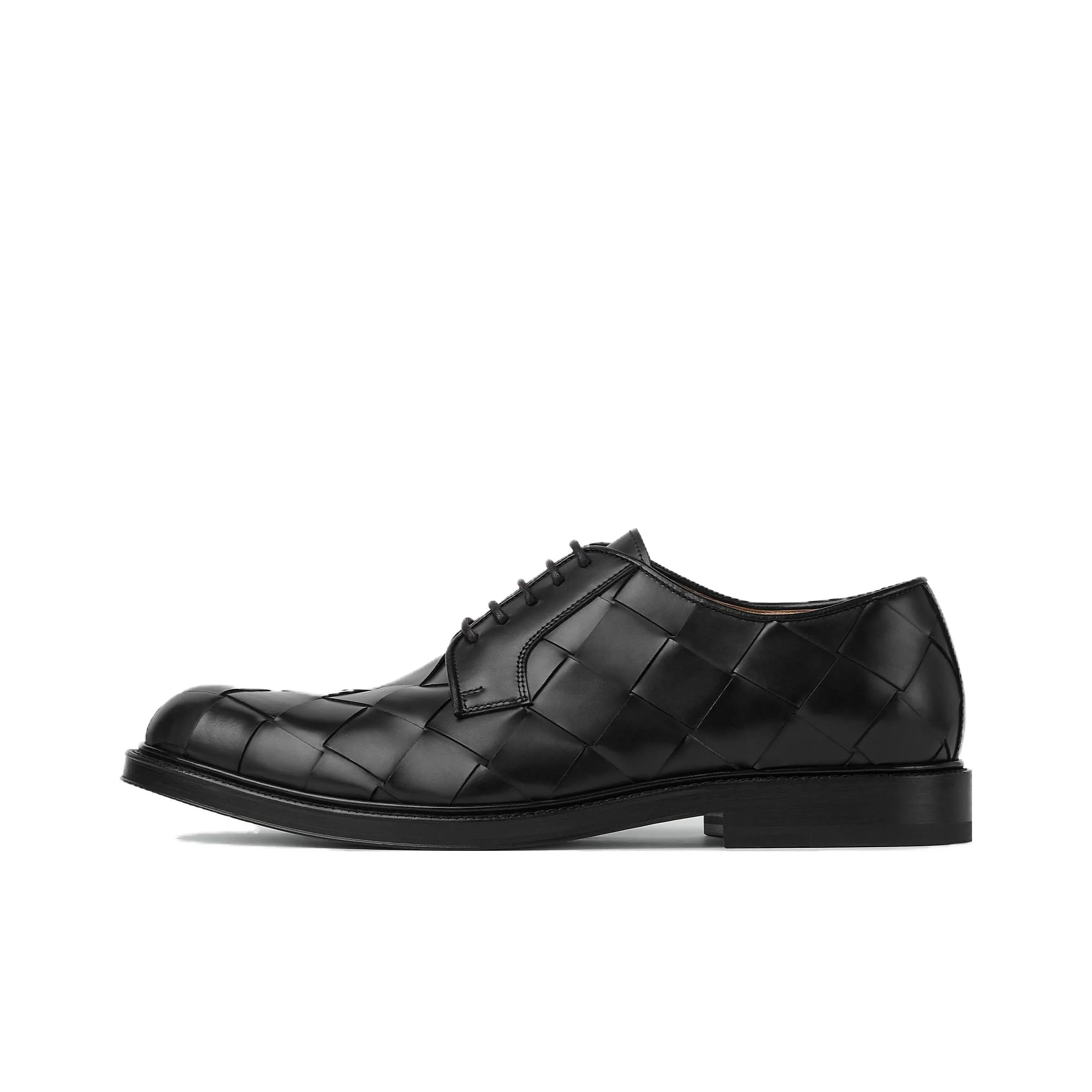Bottega Veneta Tie Dress Shoes Men's Black