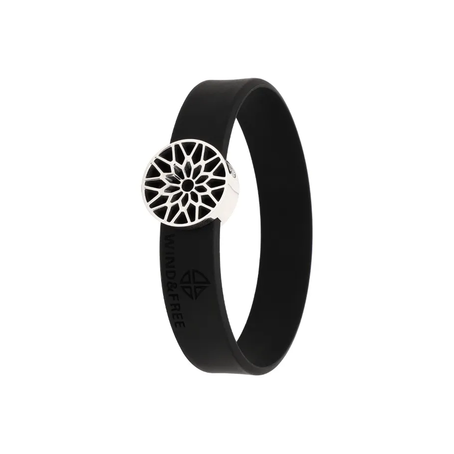 TUBAOSHU 925 стерлинговое серебро силиконовые браслеты мужской