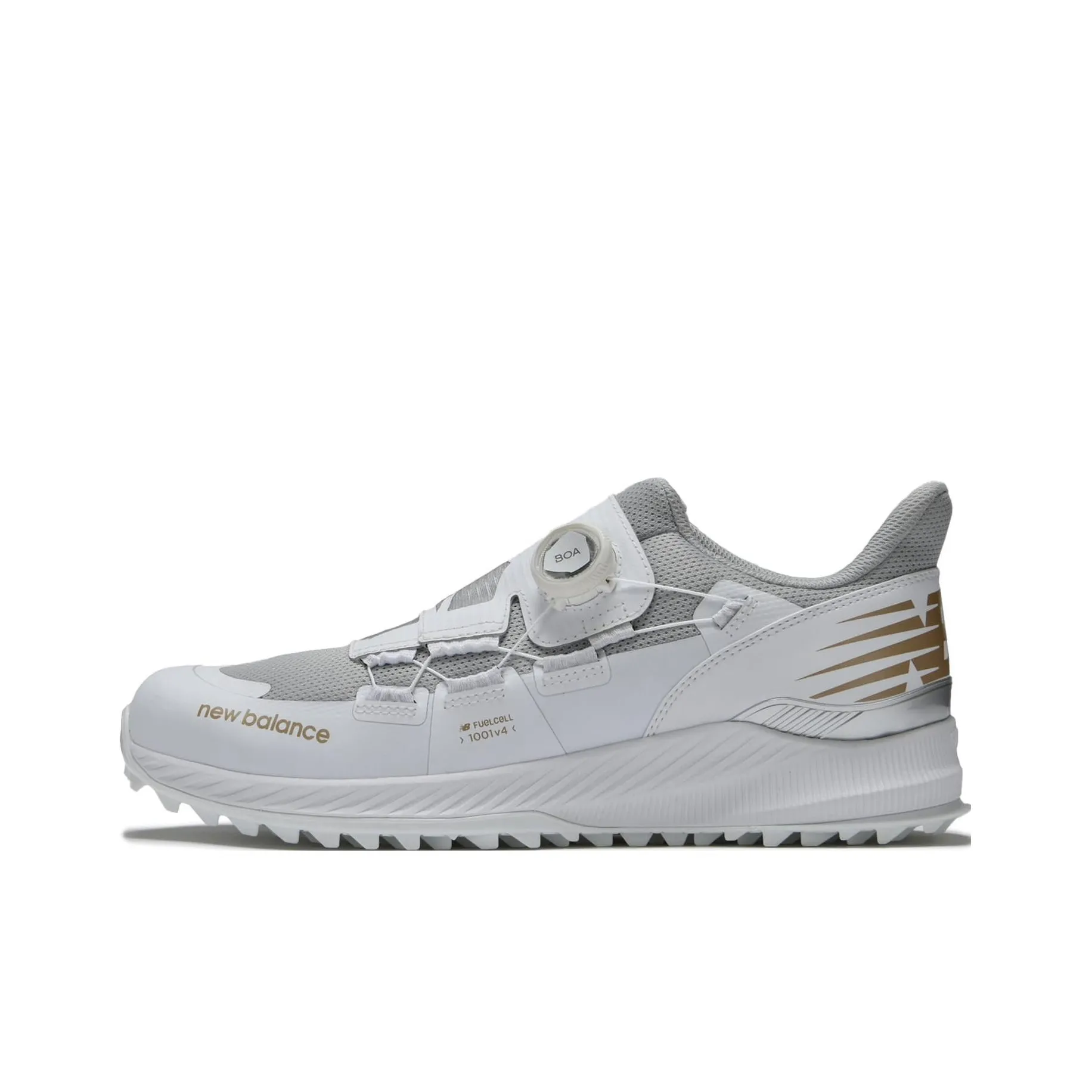 New Balance FuelCell 1001 Golf Shoes 'Grey Silver Gold'
