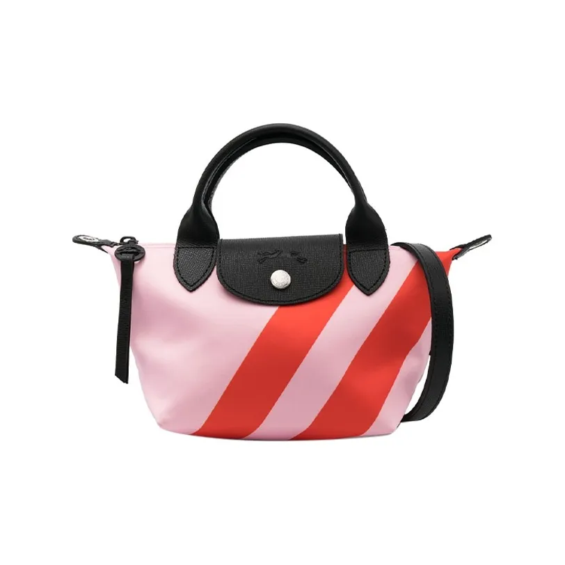 LONGCHAMP Le Pliage Cow Leather Trim Shoulder Bag, Crossbody Bag, Handbag Extra Small Women's