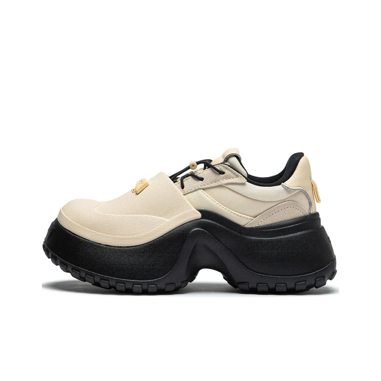LiNing Project* Slip-Resistant Low-Top Casual Shoes Women's Sponge Cake Yellow