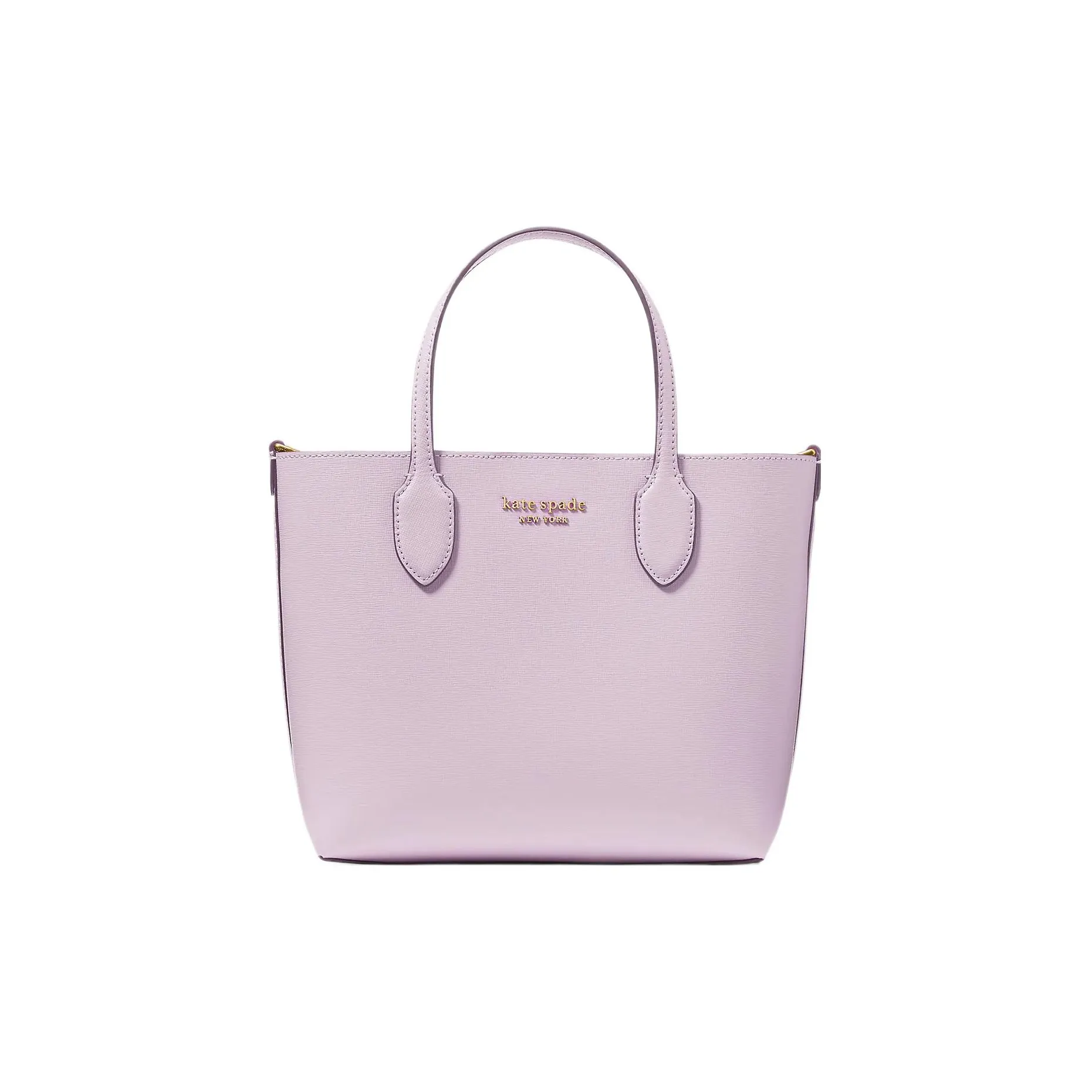Kate Spade Saffiano Leather Tote Bag Shopping Bag Shoulder Bag Crossbody Bag Handbag Medium Size Women's Purple Mist