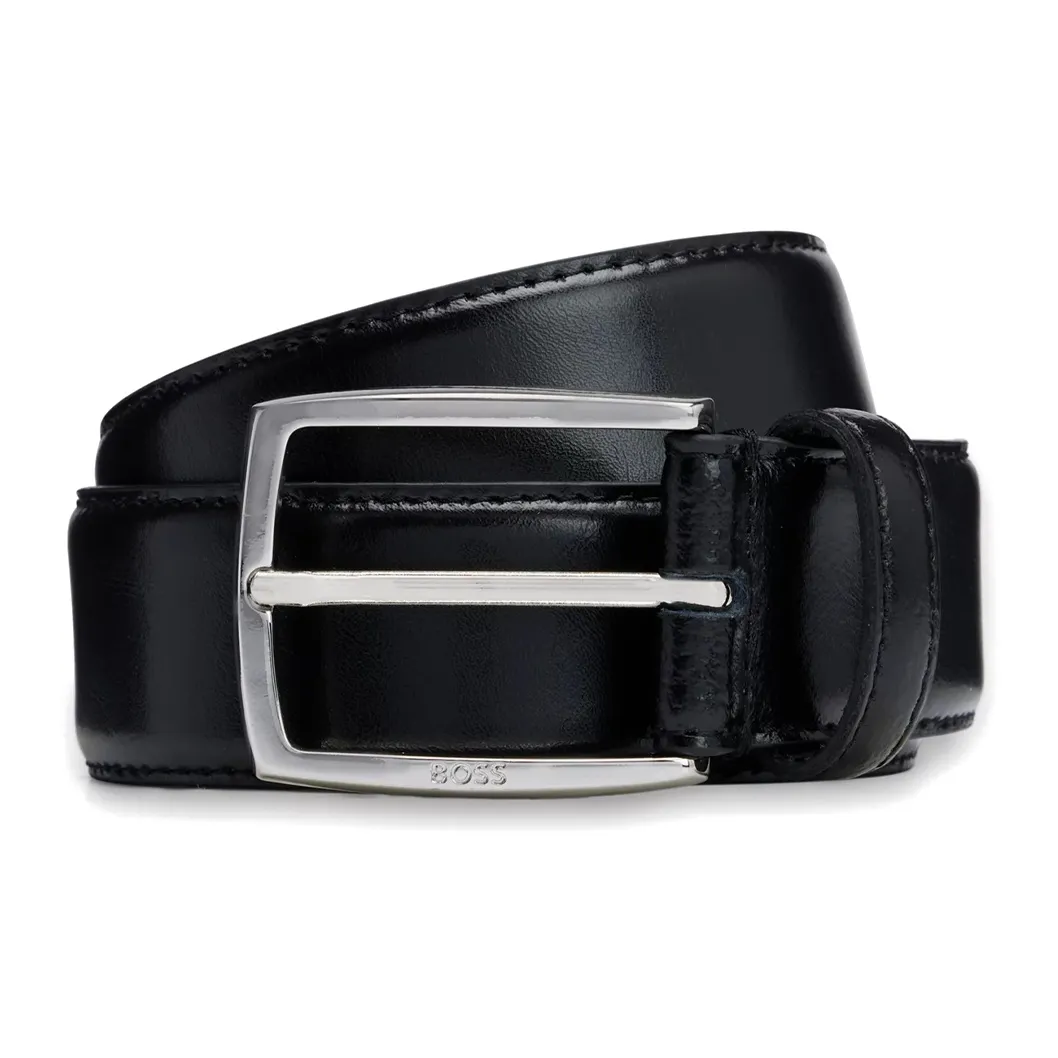 Boss HUGO BOSS Stitch Detailed Polished Belt