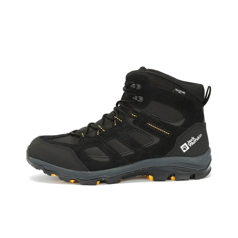 Jack Wolfskin Slip Resistant, Abrasion Resistant, Waterproof, And Breathable High Top Outdoor Shoes Men's