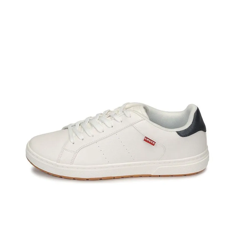Levis Anti Slip Wear Resistant Low Top Skateboard Shoes Men's White