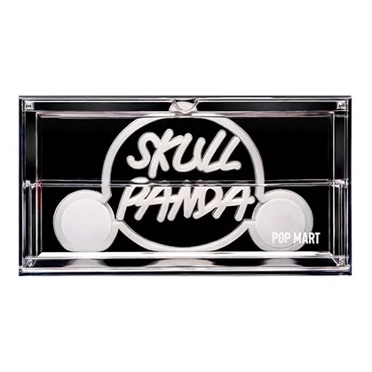 POP MART SKULLPANDA Night City Collection, Figure Display Case Model Accessories 19cm