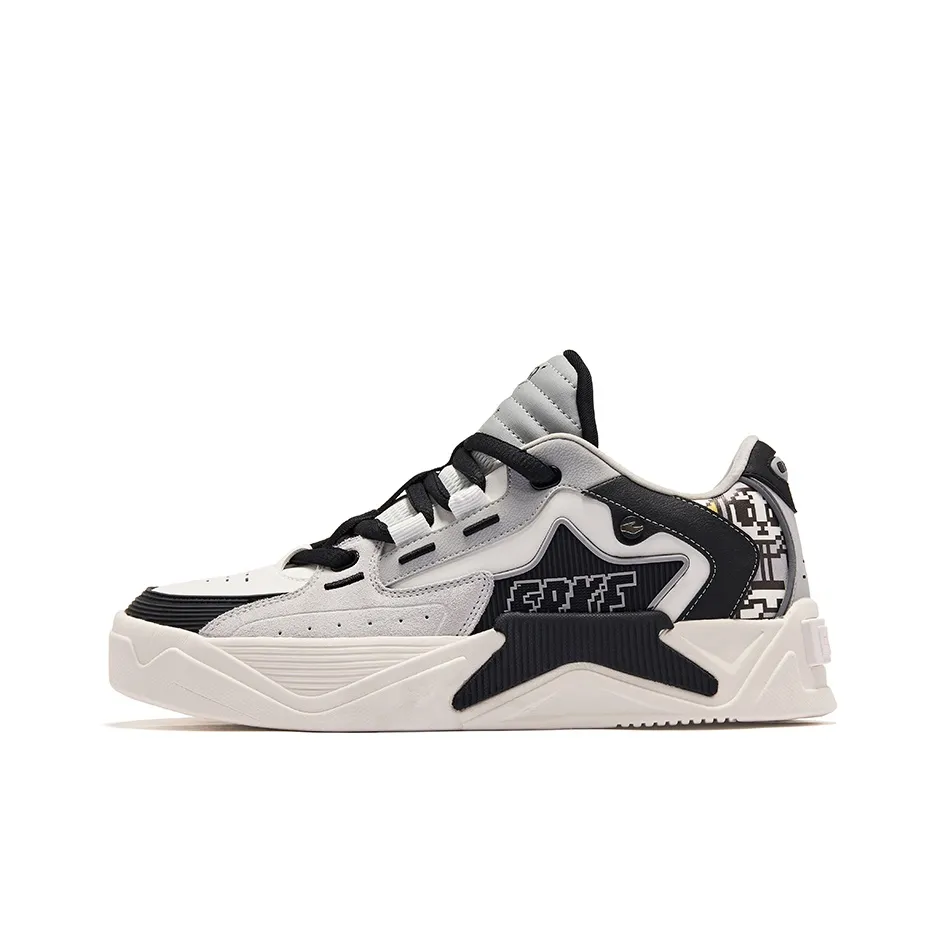 Erke Battery Panda Star Shine Скейтборд Кроссовки Низкие Мужские