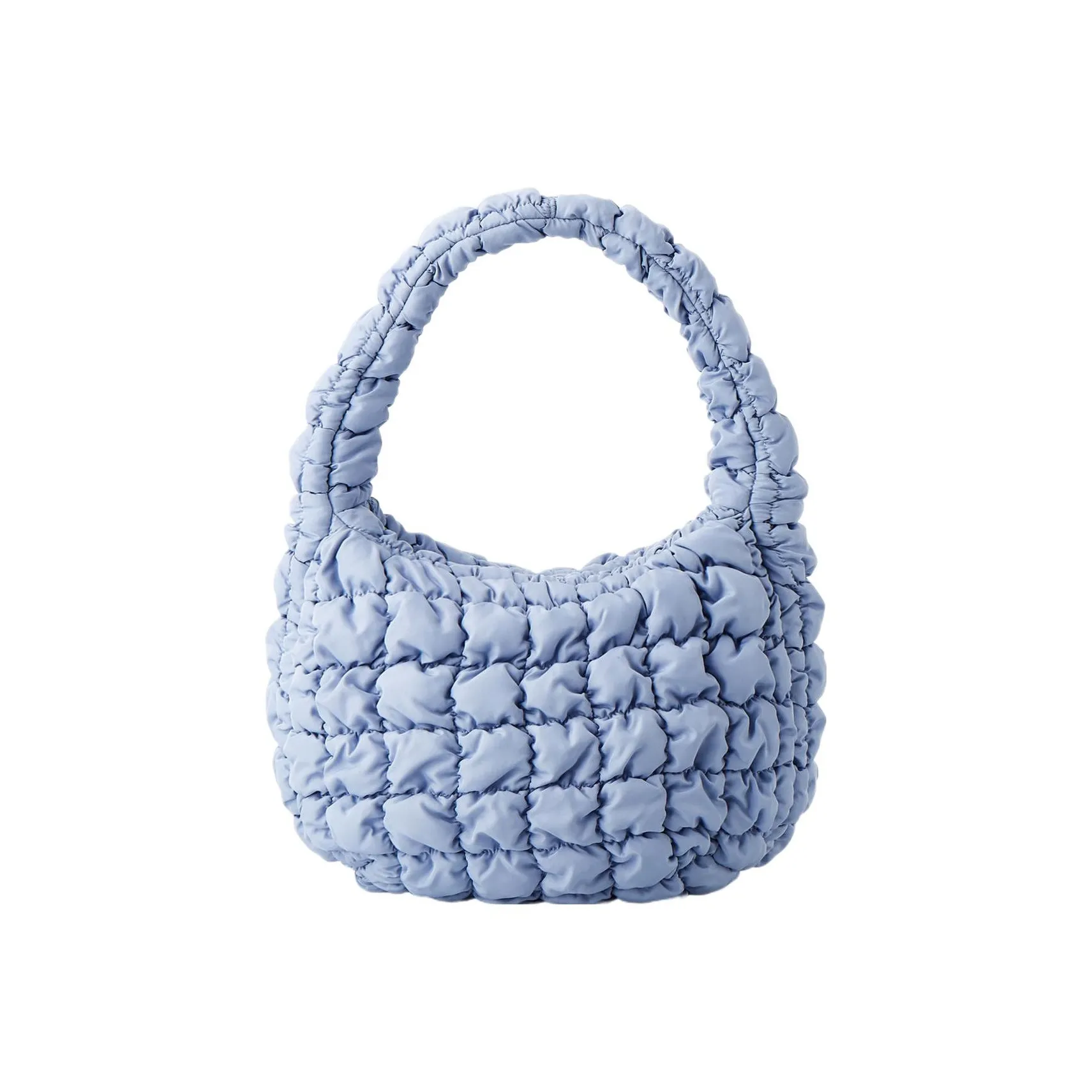 COS Полиэстер Облачная Сумка Плечевая Сумка Сумка Мини Женская Светло-Синий