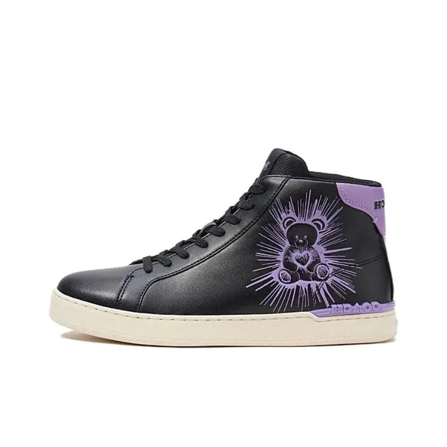 COACH Clip High Top Skateboard Shoes Men's Black