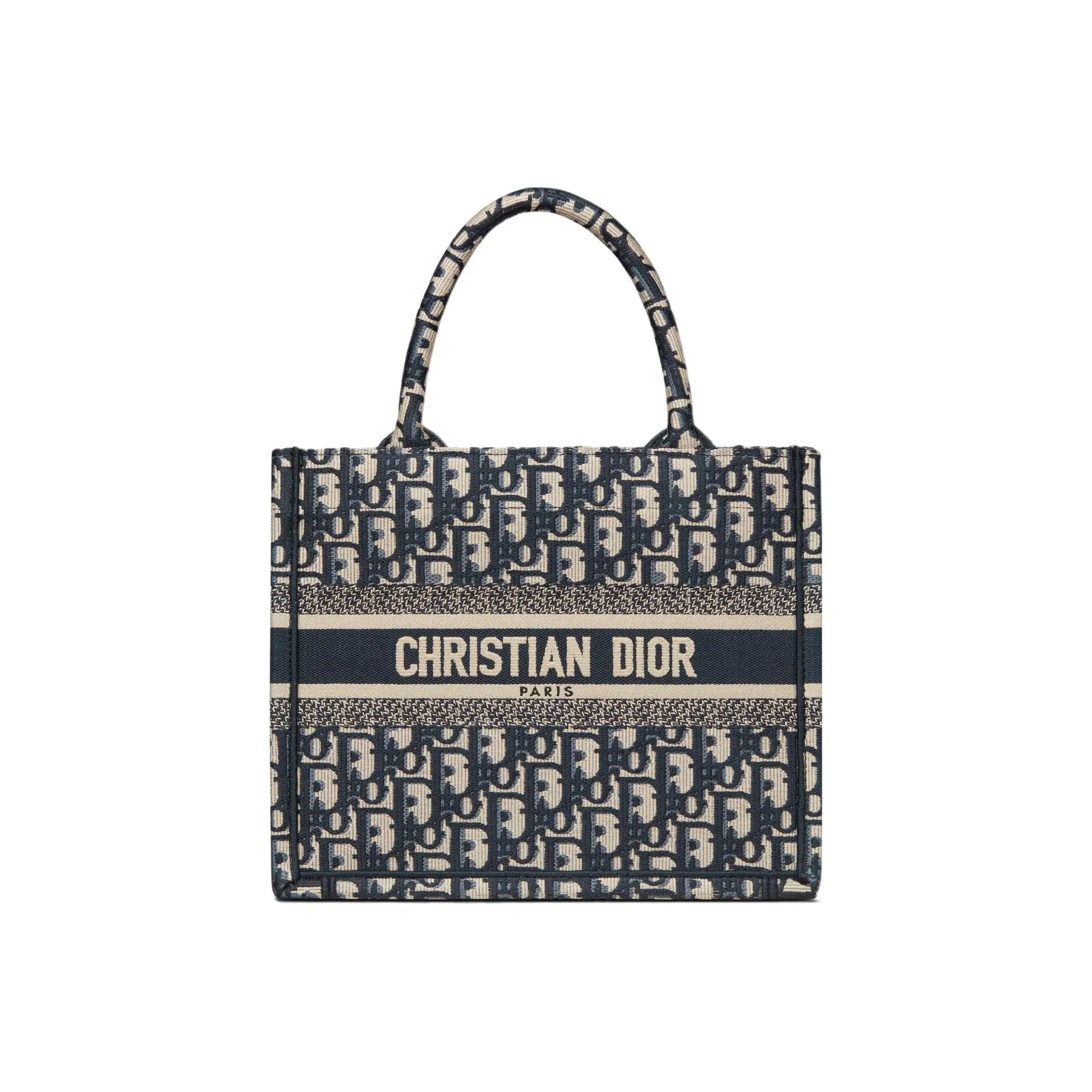 DIOR Small DIOR Book Tote Oblique Embroidery