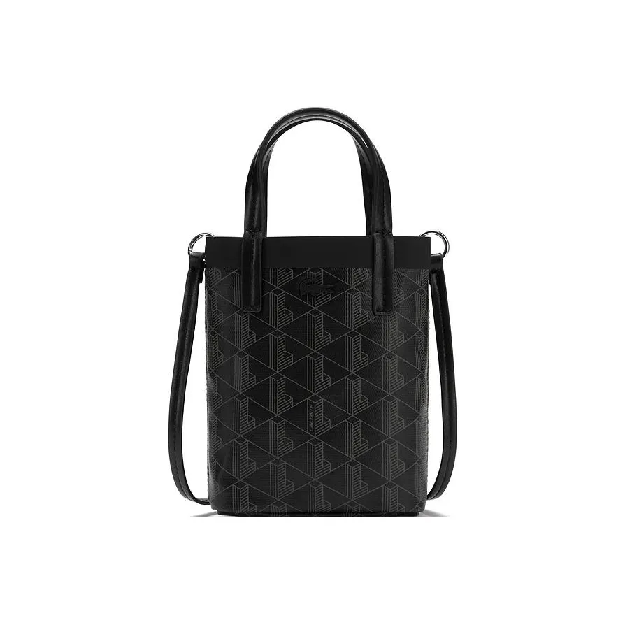 Сумка из ПВХ в сотрудничестве с LACOSTE сумка через плечо сумка через плечо маленькая женская черная серая