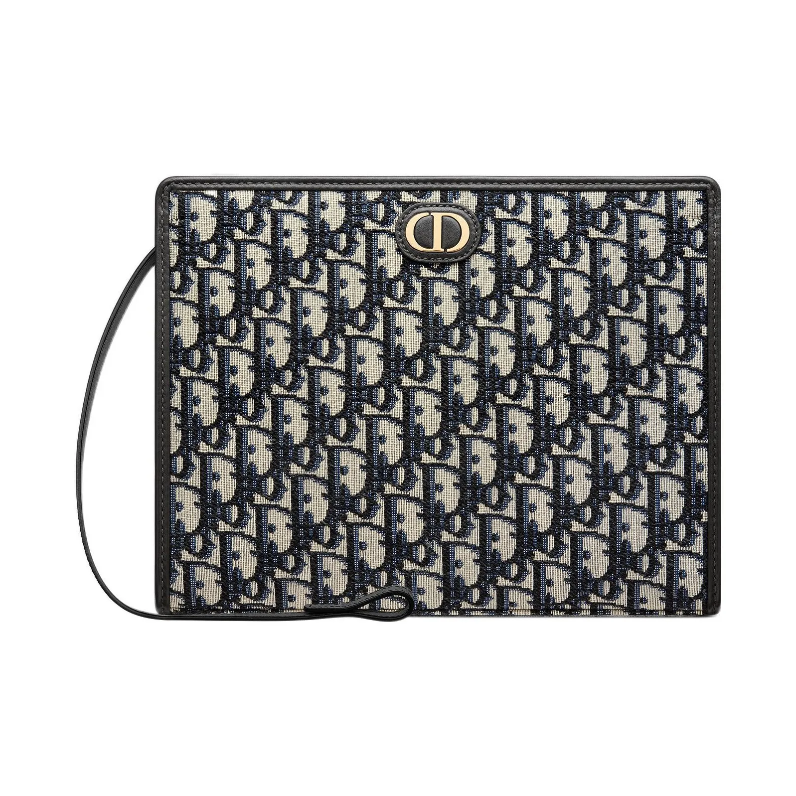 DIOR Montaigne Collection 30 Canvas Toiletry Bag Clutch 30 Women's Denim Blue