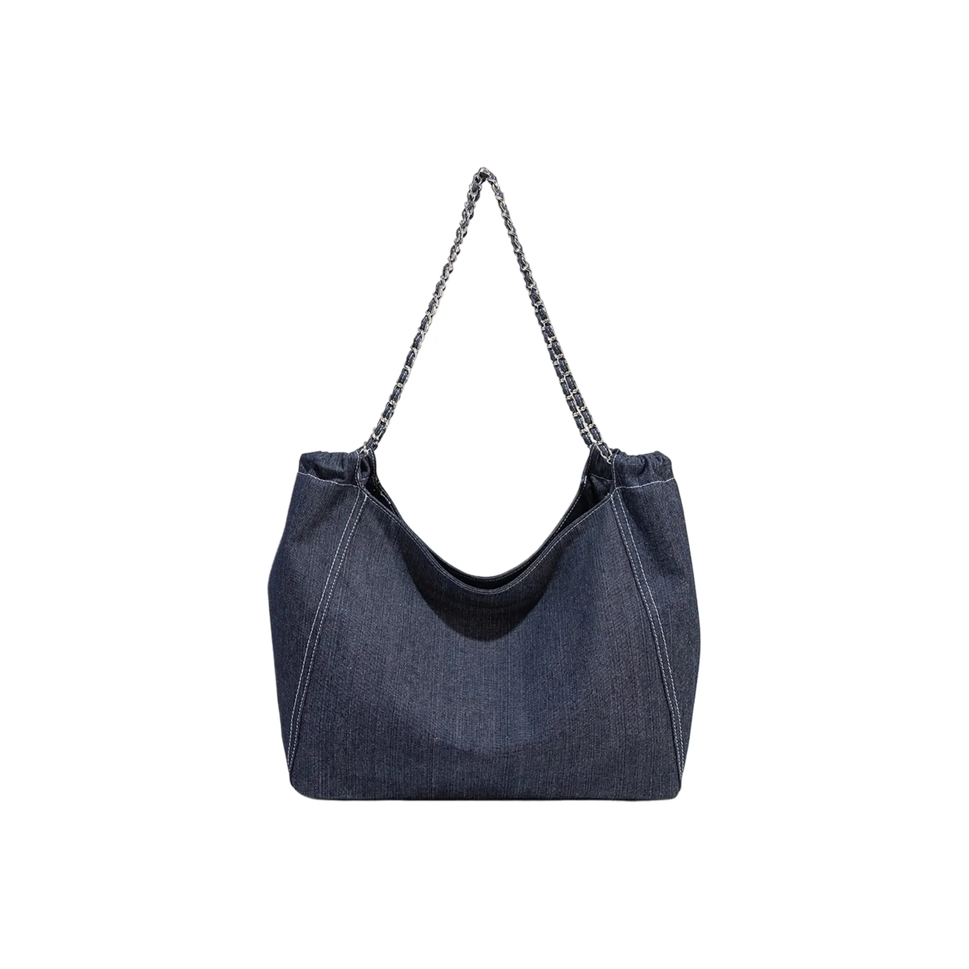 UNITE STAR Oxford Tote Bag Shopping Bag Shoulder Bags Medium Size Women's Blue
