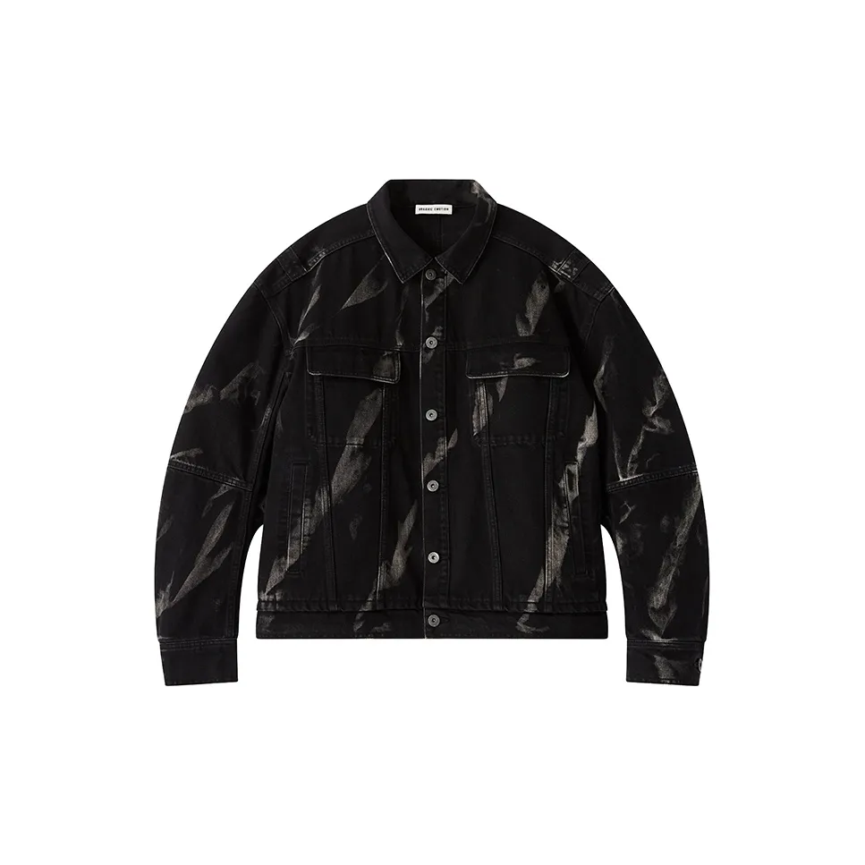 Organic Emotion Denim Jackets Unisex Black