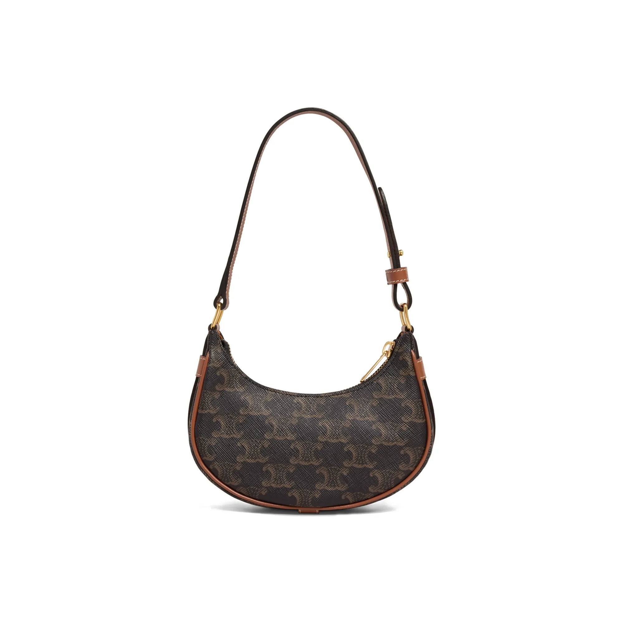 celine Saint AVA Cow Leather Binding Shoulder Bag, Handbag, Shoulder Bag Women's Tawny