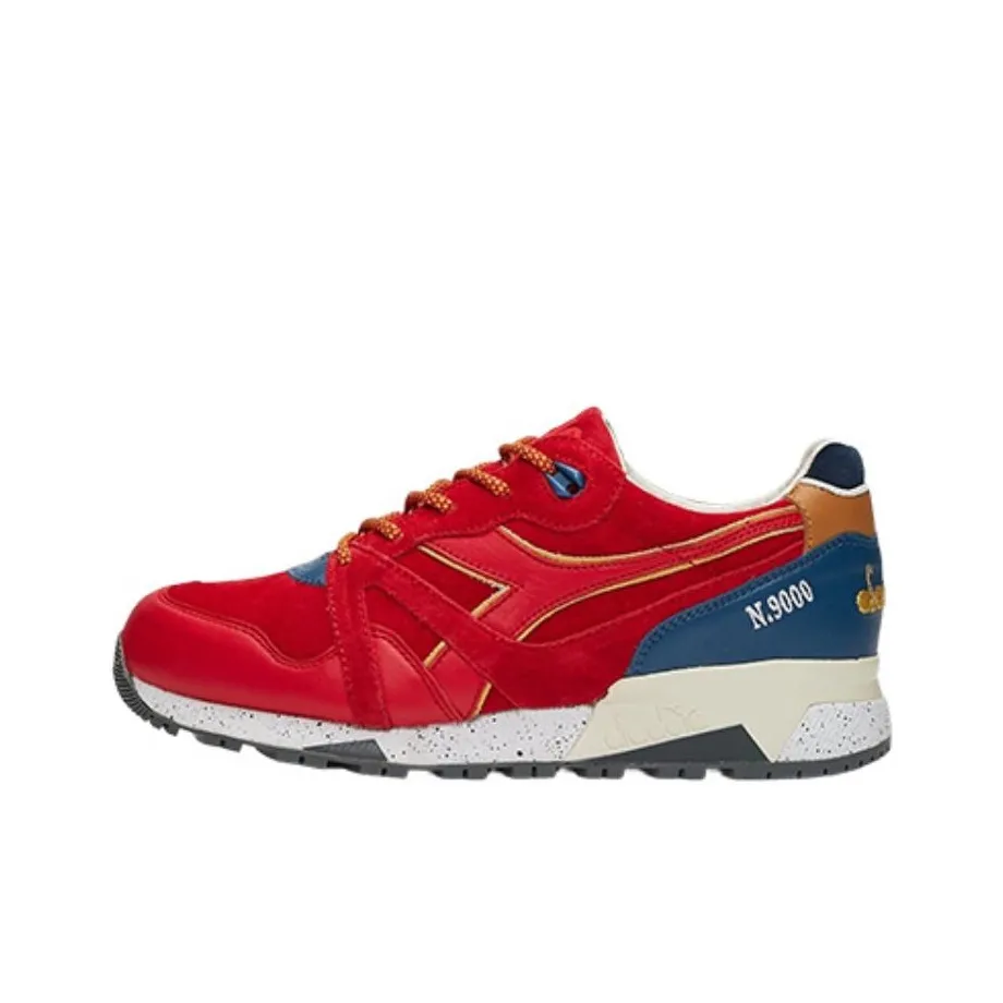 DIADORA N9000 Slip-resistant Abrasion-resistant Low-top Беговые кроссовки Унисекс Красный