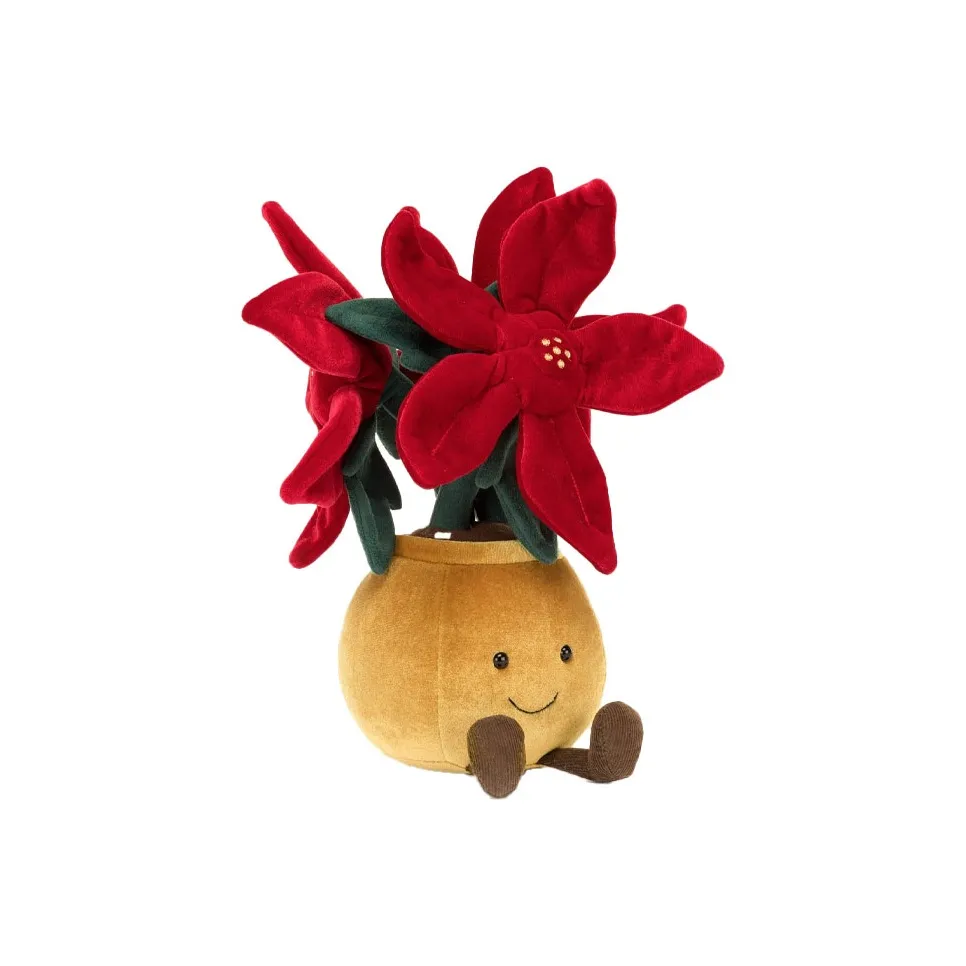 JELLYCAT Amuseables Poinsettia Plush Toy