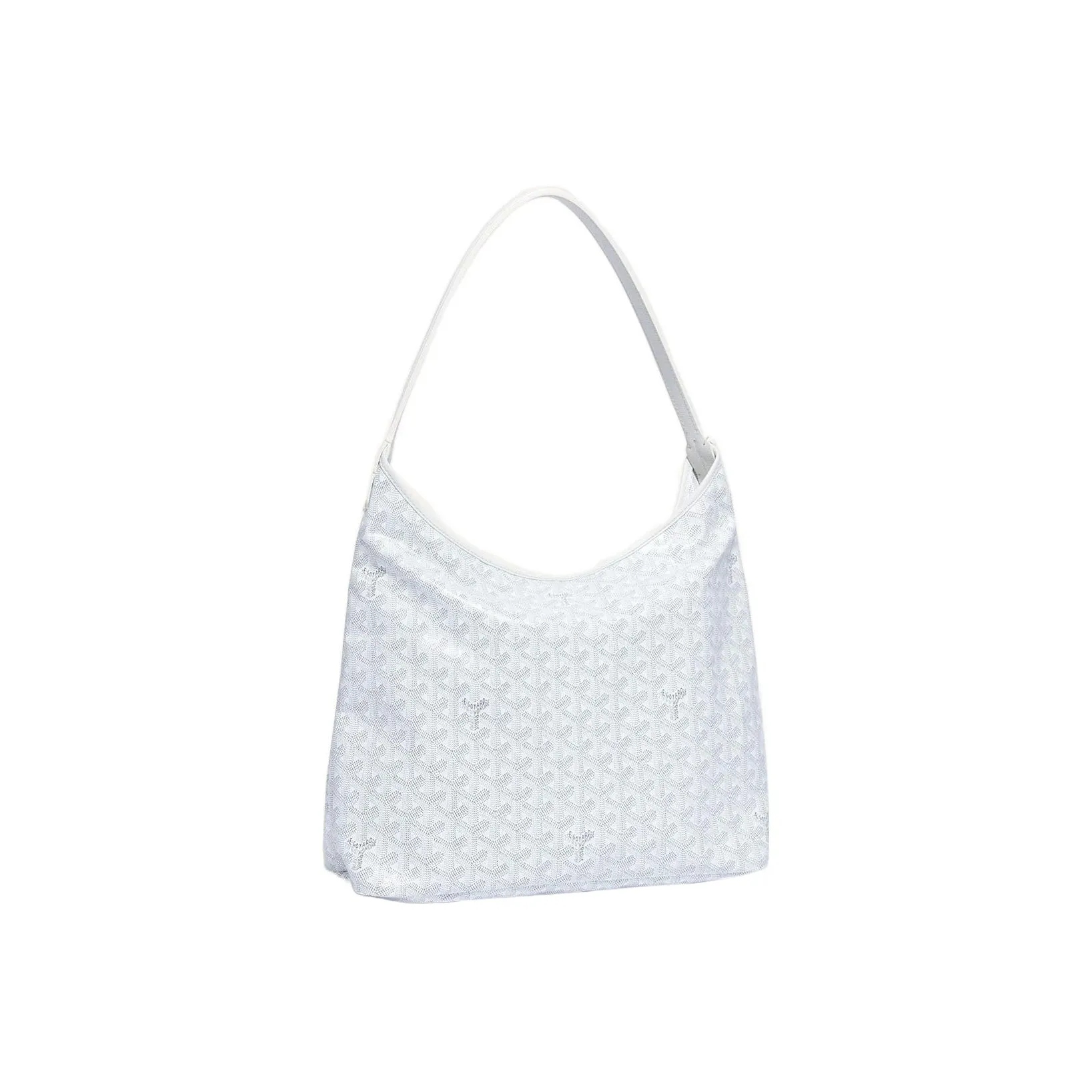 GOYARD Bohème Hobo Canvas With Leather Shoulder Bag Combo Bag Shoulder Bag Women's White