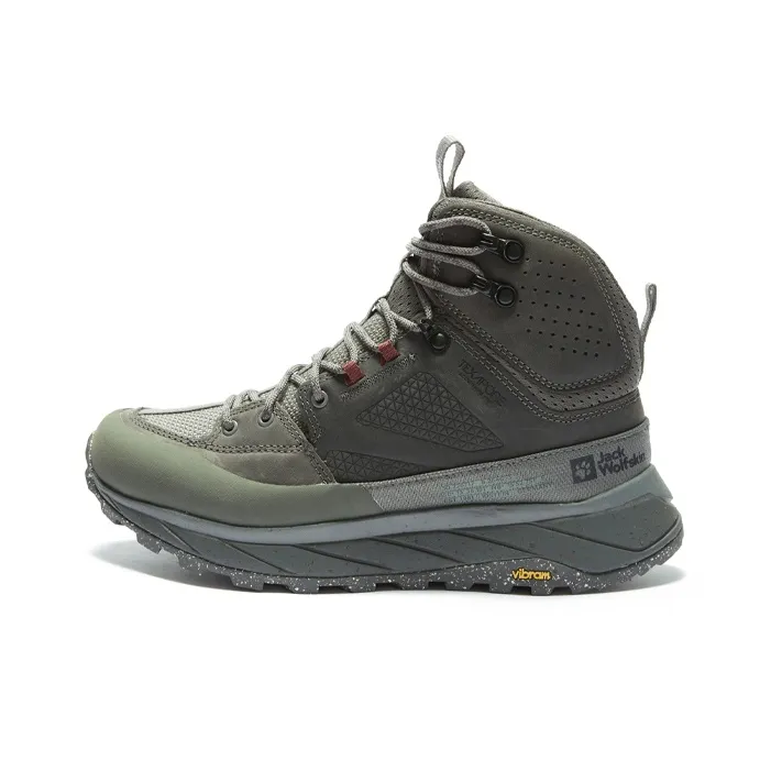 Jack Wolfskin Slip-resistant Abrasion-resistant Waterproof And Breathable High Top Streetwear Women's Джек Вулфскин Противоскользящий Устойчивый к износу Водонепроницаемый И Дышащий Высокий Топ Уличная Обувь Женская
