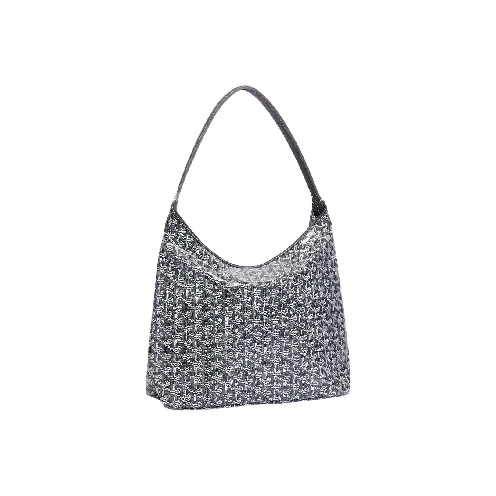 GOYARD Bohème Hobo Canvas With Leather Shoulder Bag Combo Bag Shoulder Bag Regular Women's Gray