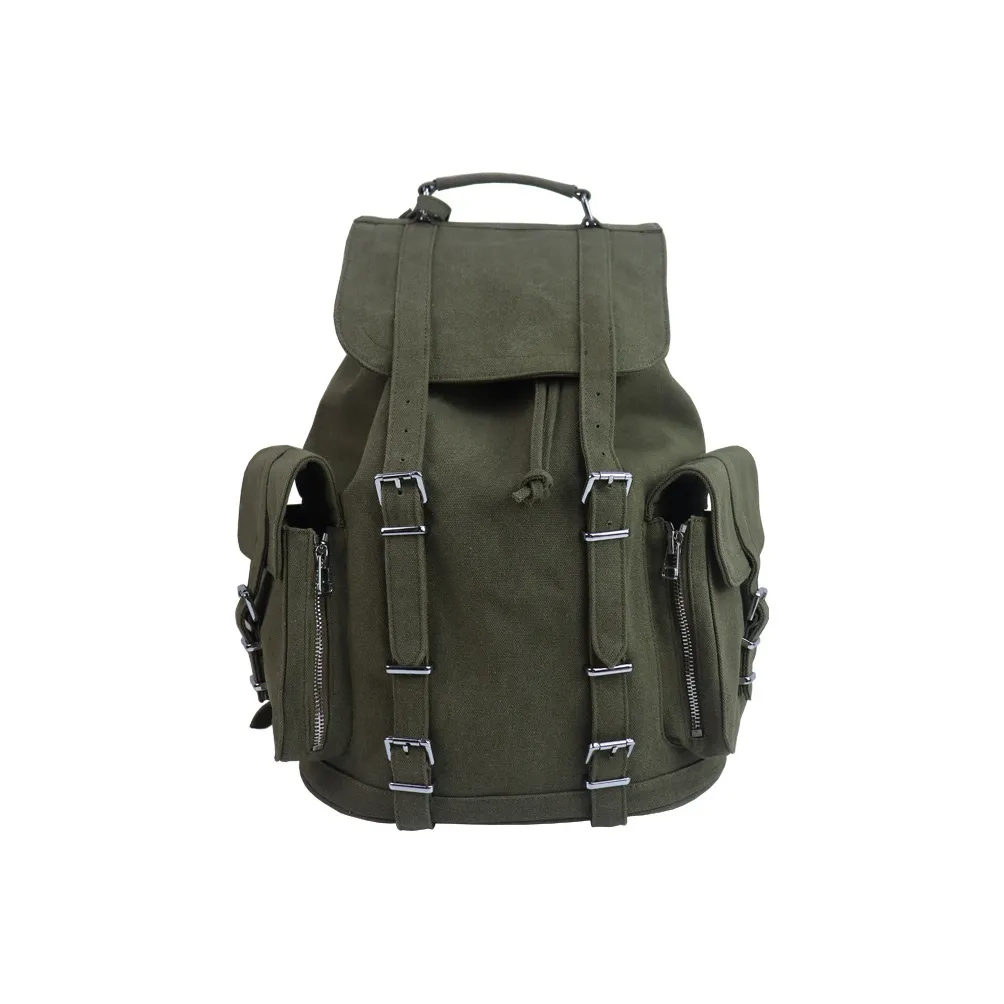 Slazenger Холст Рюкзак Большой Унисекс Графитовый Серый Армейский Зеленый