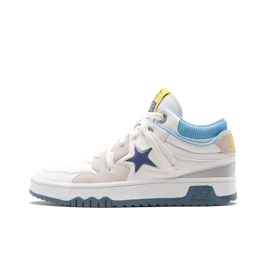 STARTER Anti Slip Wear Resistant High Top Skateboard Shoes Men's Light Blue