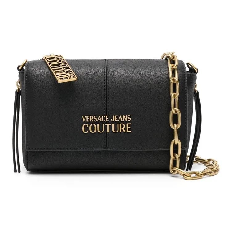 VERSACE JEANS COUTURE Полиуретан Сумка через плечо Сумка на плечо Женская Черная
