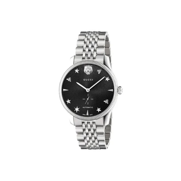GUCCI Wrist Watch Automatic Mechanical Movement Stainless Steel Watchband 40mm Black Dial Men's Watches