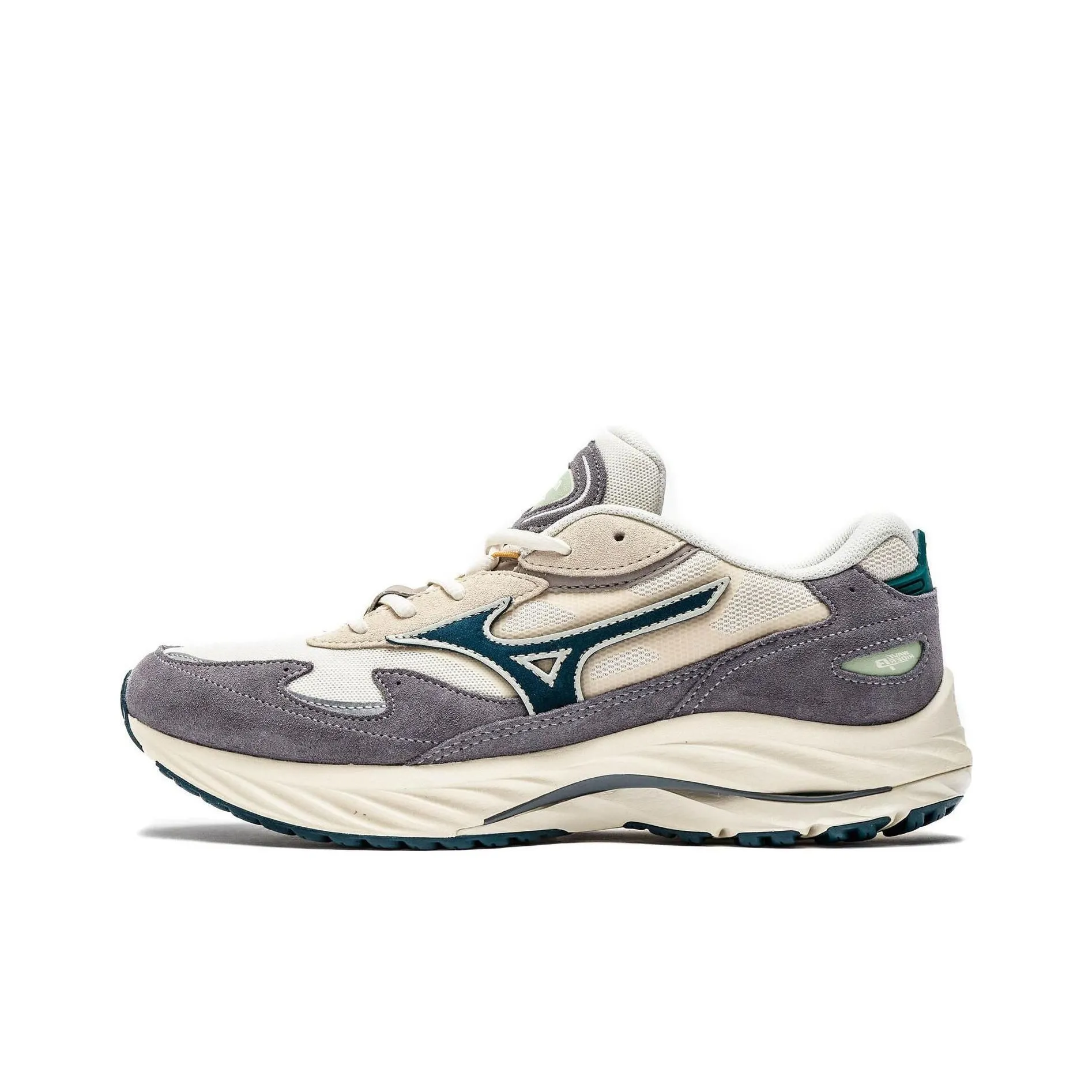 Mizuno Wave Rider β Slip-resistant Low Top Casual Running Shoes Men's Beige Gray Мицубо Уэйв Райдер β Противоскользящий Низкий Топ Повседневные Беговые Кроссовки Мужские Бежевый Серый