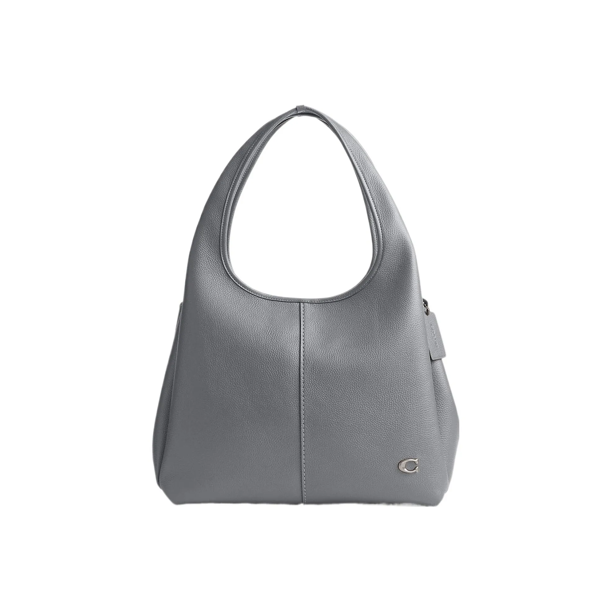 COACH Lana Polished Pebble Leather Handbag, Shoulder Bag Tubas Women's Dark Gray