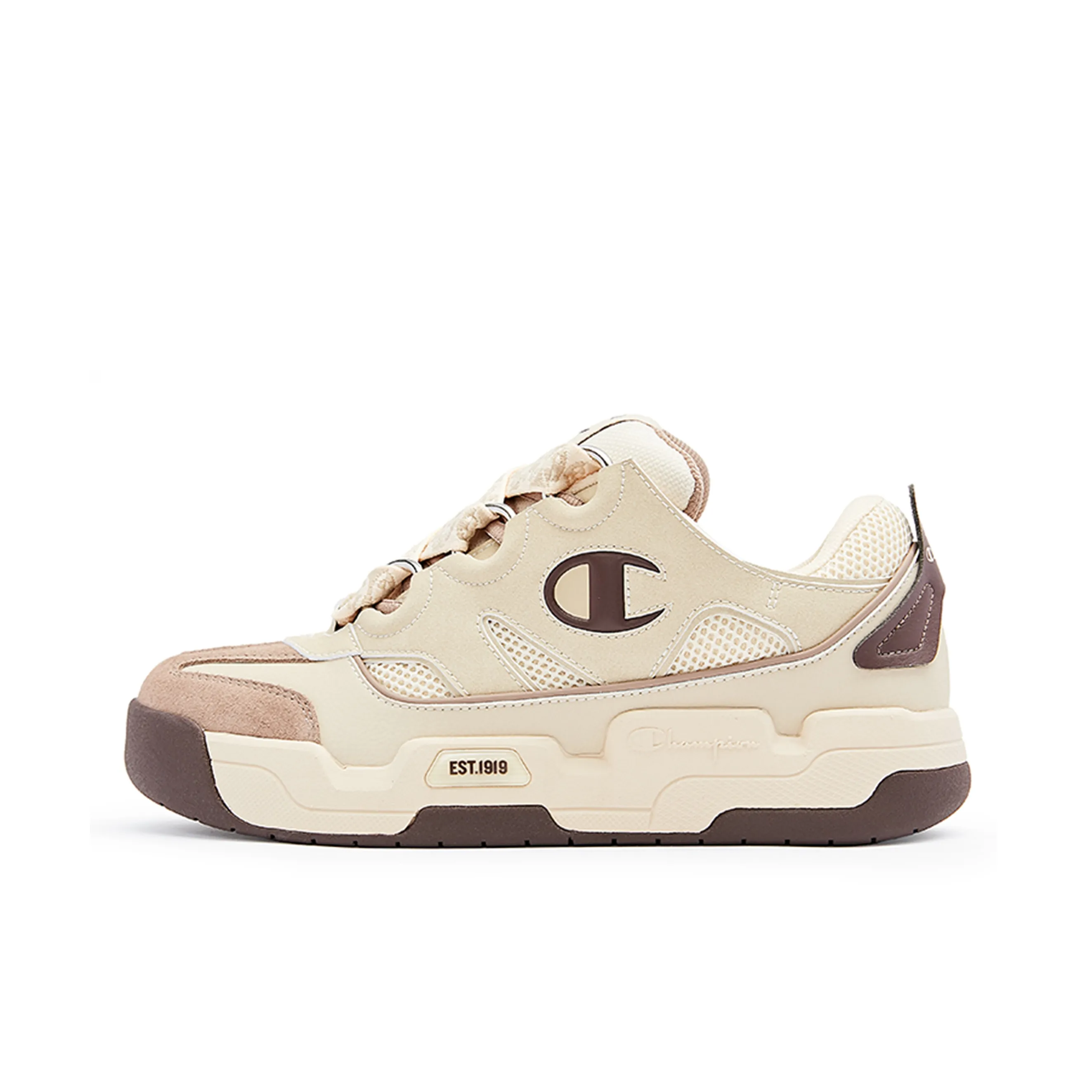 Champion Slip-Resistant Shock Absorbers Low-Top Skateboard Shoes Men's Dark Brown Чемпион Слип-Резистентные Амортизаторы Низкие Кроссовки для Скейтбординга Мужские Темно-Коричневые