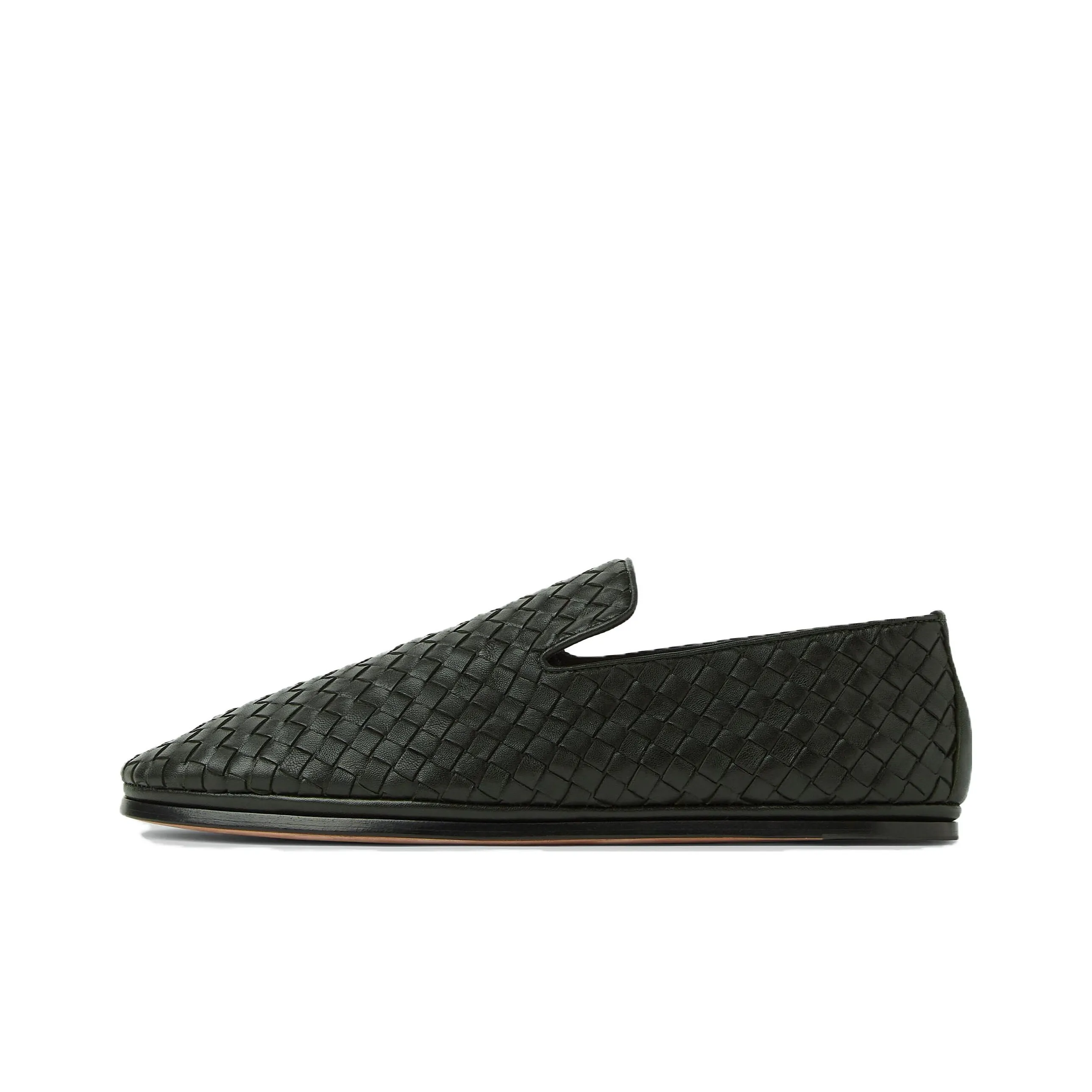 Bottega Veneta Intrecciato Motif Slip On Shoes