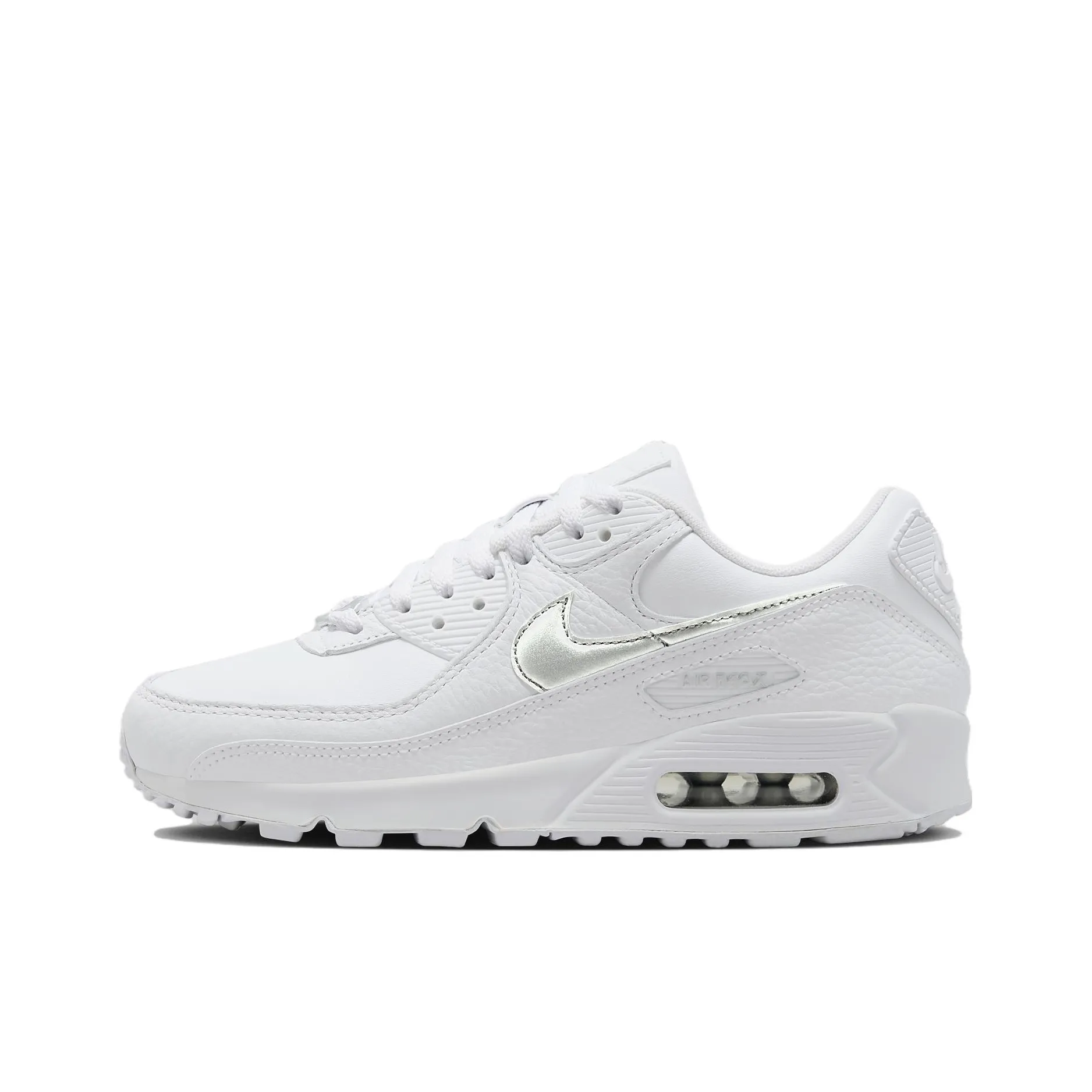 Nike Air Max 90 'White Metallic Silver' Women's