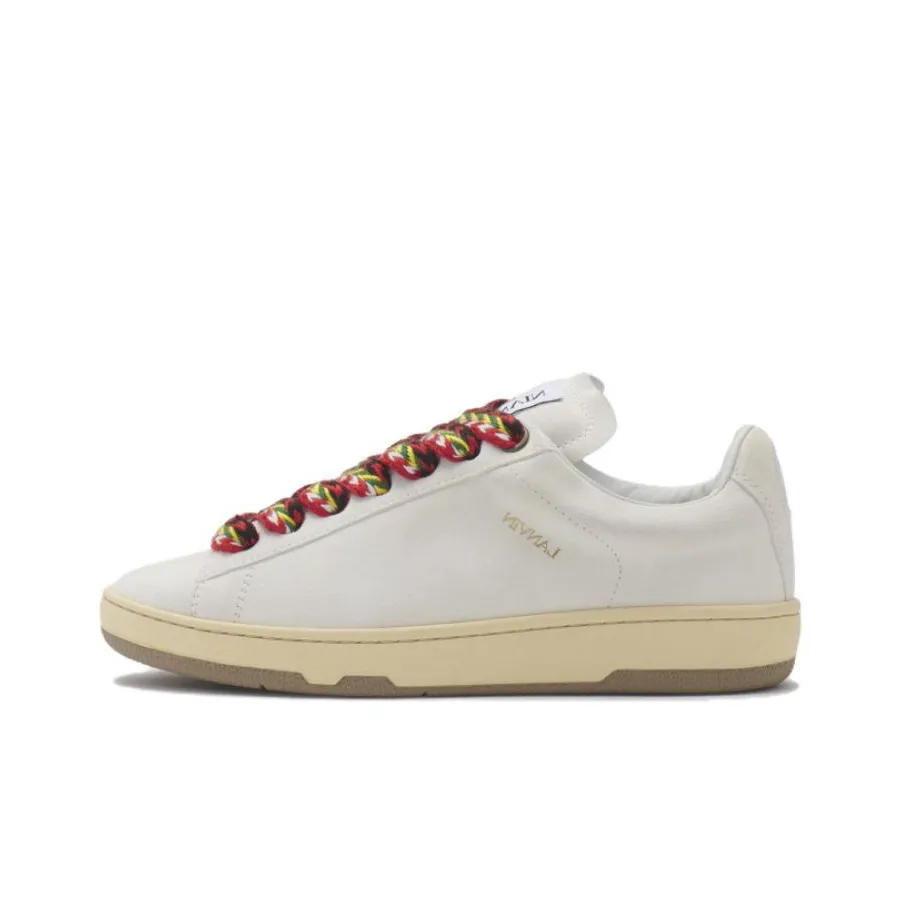 Lanvin Curb Low Top Skateboard Shoes Women's White