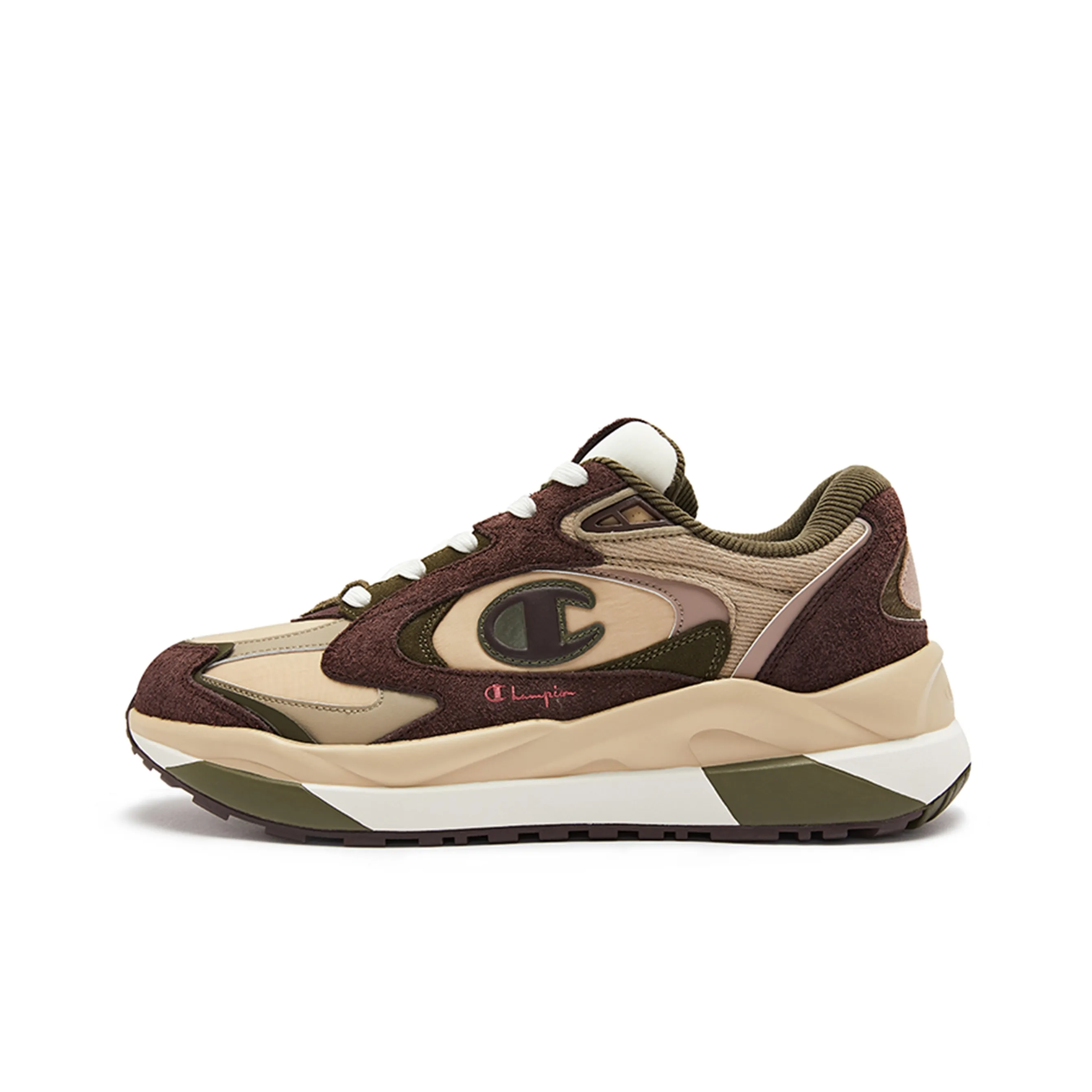 Champion Abrasion Resistant Low Top Chunky Sneakers Men's Dark Brown