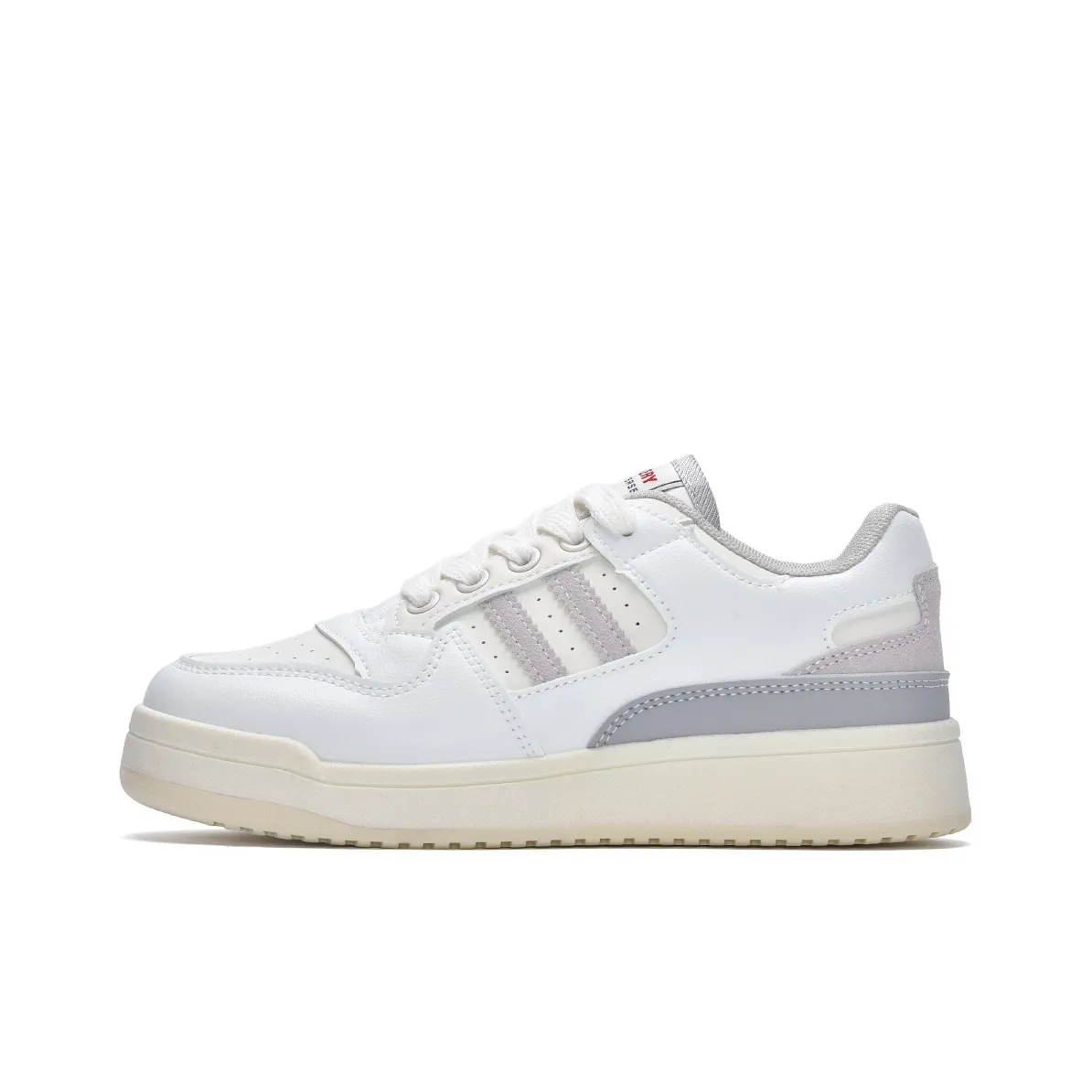MISTERY Small White Shoes Height Increasing Lightweight Breathable Low-Top Skateboard Shoes Unisex
