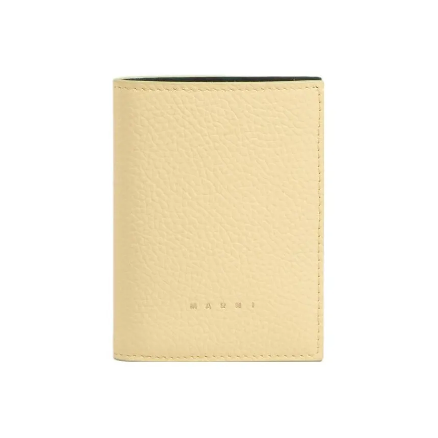 MARNI Venice Calfskin Wallet Regular Women's Light Yellow