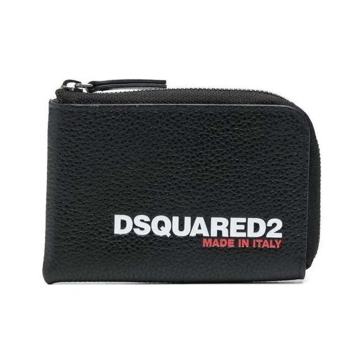 DSQUARED2 Logo print Zip up Wallet