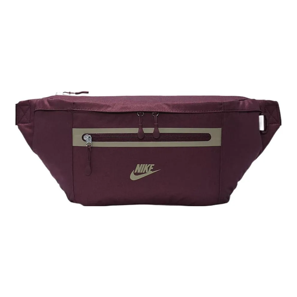 Nike ELEMENTAL Fabric One Shoulder Crossbody Fanny Pack Regular Unisex Night Brown Red/Khaki