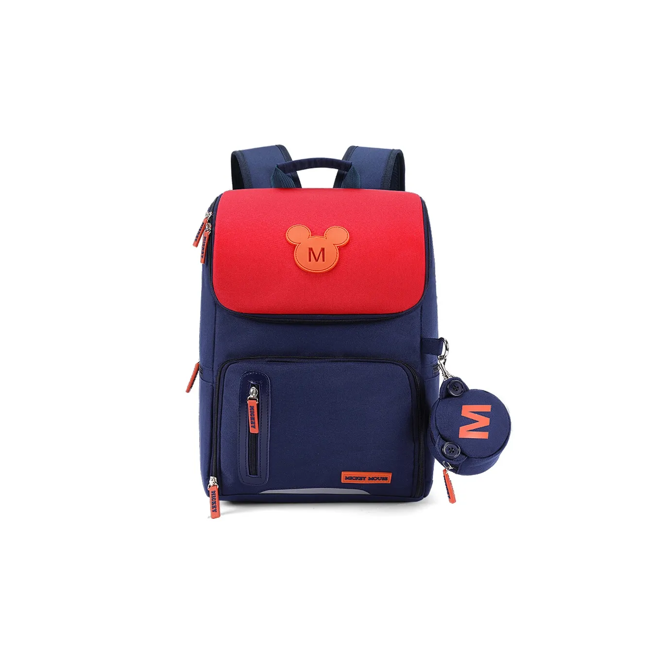 Disney Mickey Series Полиэстер Рюкзак для детей школьный рюкзак среднего размера детский темно-синий розово-красный небесно-голубой