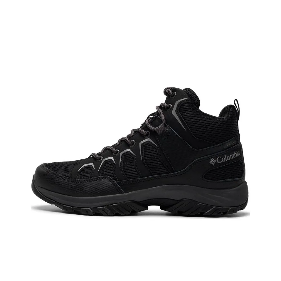 Columbia Slip Resistant Mid Top Outdoor Shoes Men's Black
