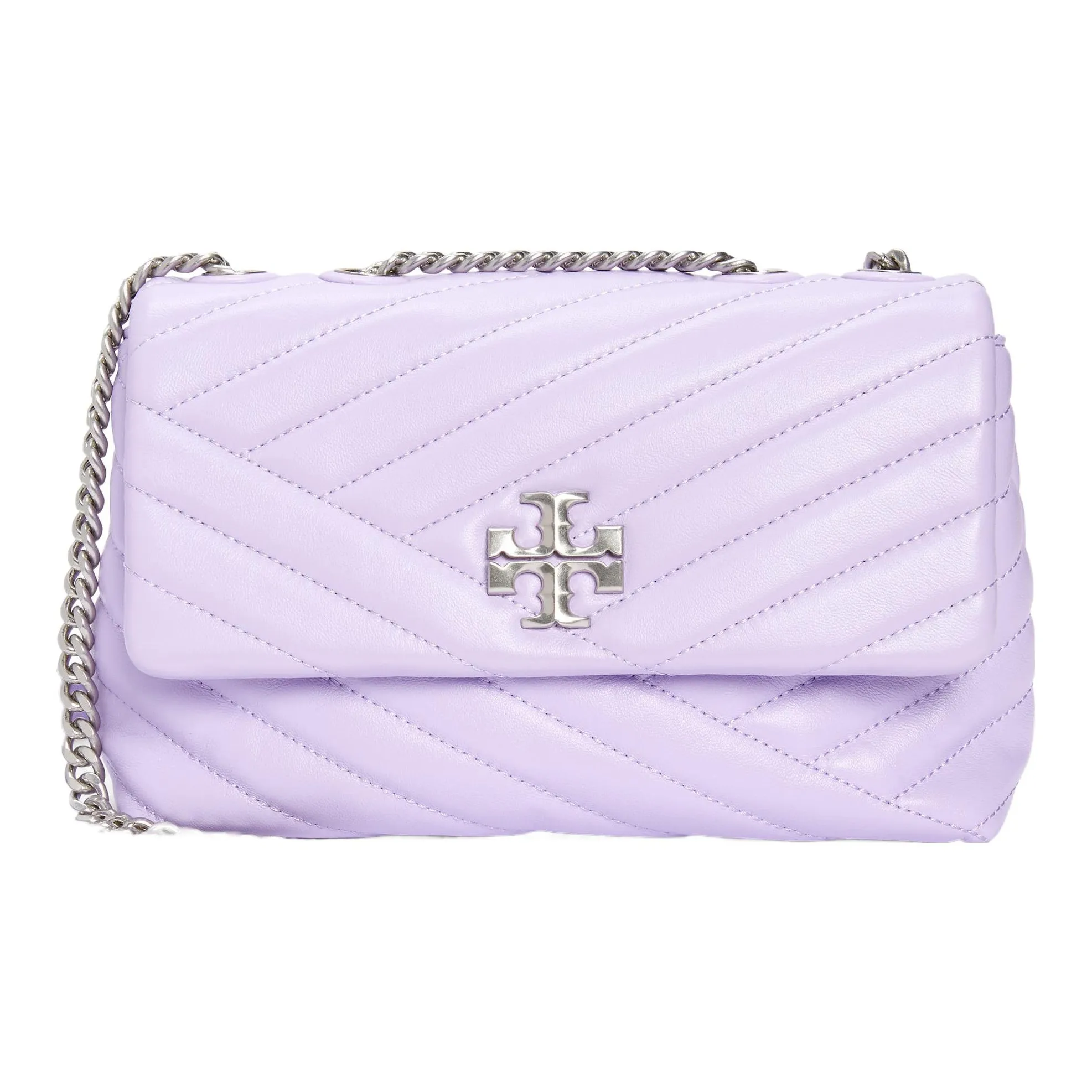 TORY BURCH Kira Leather Crossbody Bag, Shoulder Bag Trumpets Women's Purple