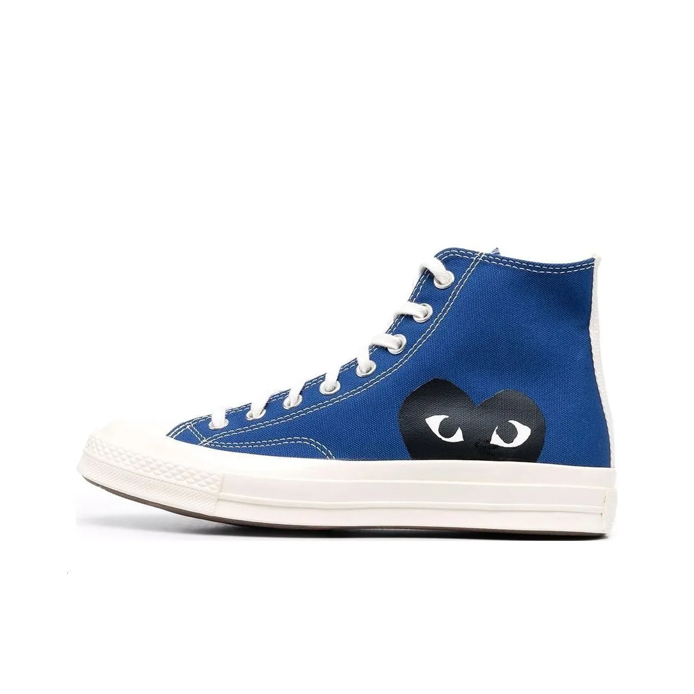 CDG High Top Skateboard Shoes Men's Blue