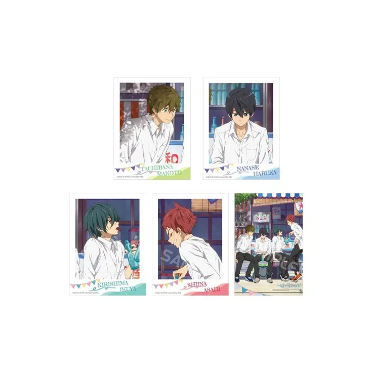 Xhdm Бесплатно! Haruka Makoto Rin Sousuke Rin Лето Ледяной Drink Коллекция Polaroid Мерч по IP