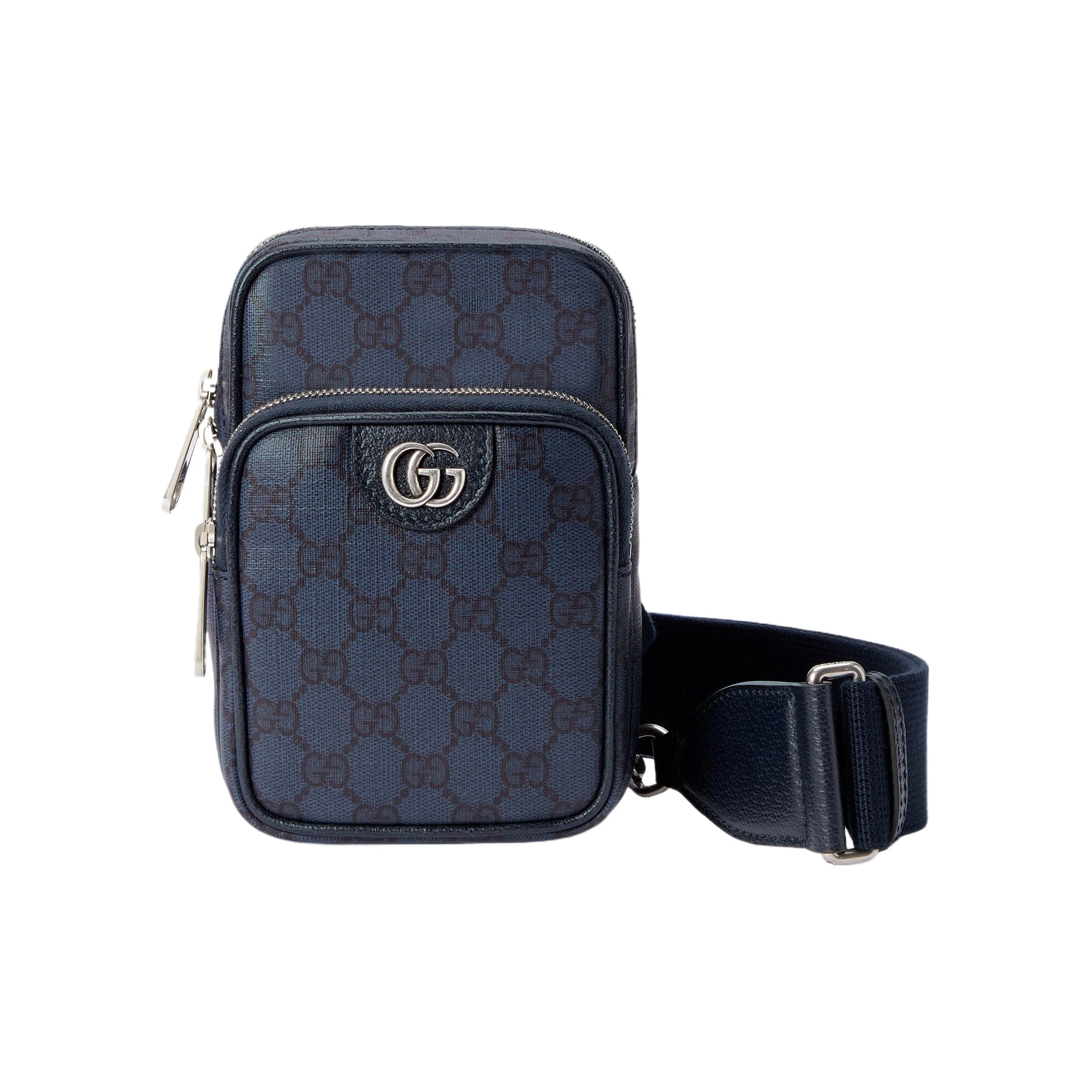 GUCCI Ophidia Canvas With Leather Binding Canvas Bag, Shoulder Bag, Crossbody Bag Mini Men's