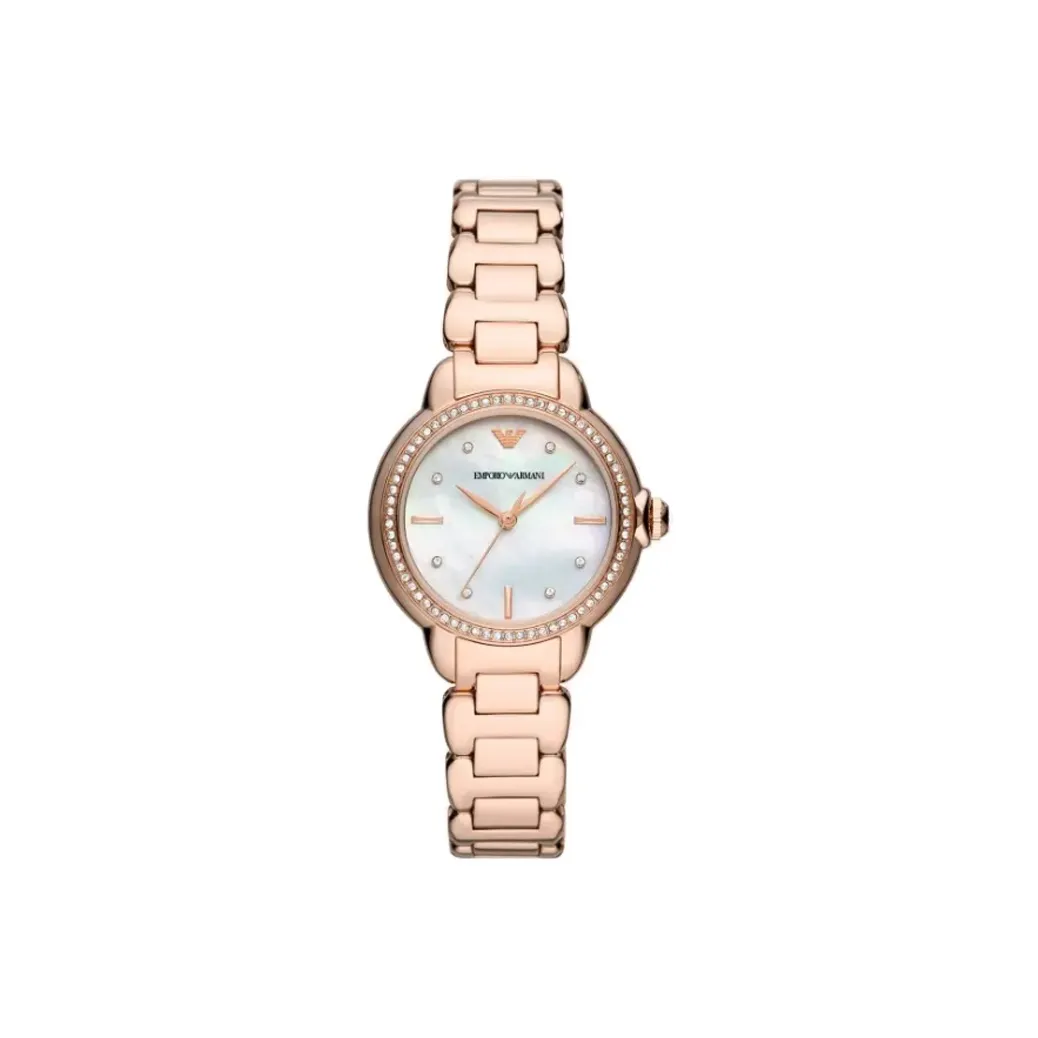 EMPORIO ARMANI Women's Watch Кварцевый механизм ремешок из нержавеющей стали 32 мм серебристый циферблат